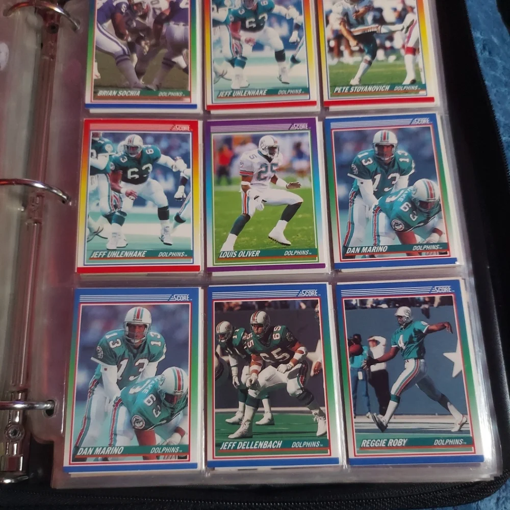 Pro Line/Ground Force Football Cards In Binder 600 Cards
